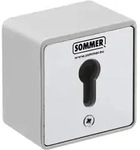 Sommer Schl&uuml;sseltaster im Metallgeh&auml;use (Aufputz) ohne Zylinder, 1-Kontakt