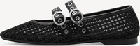 tamaris 1-22144-46 001, Tamaris Spangenballerina Damen schwarz
