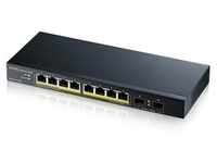 Zyxel GS1100-10HP Unmanaged Switch 8x Gigabit Ethernet PoE+, 2x 1GbE SFP