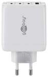 Goobay USB-C&trade; PD GaN Multiport-Schnellladeger&auml;t (68 W) wei&szlig;