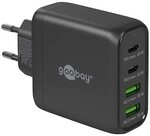 Goobay USB-C&trade; PD GaN Multiport-Schnellladeger&auml;t (68 W) schwarz