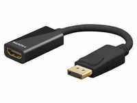 Goobay DisplayPort/HDMI™ Adapterkabel 1.2 unterstützt 4K*2K HD-Auflösung und
