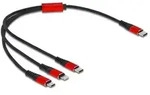 Delock USB Ladekabel 3 in 1 USB Type-CTM zu LightningTM / Micro USB / USB Type-CTM 30