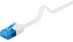 Goobay 1m CAT 6 A Flach-Patchkabel, U/UTP, wei&szlig;
