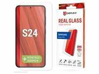 DISPLEX Panzerglas 2D/ Clear (10H) für Samsung Galaxy S24 Eco-Montagerahmen,