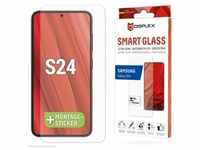 DISPLEX Smart Glass (9H) für Samsung Galaxy S24 Montagesticker, unzerbrechlich,
