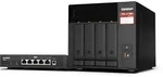 QNAP TS-473A-SW5T NAS 4-Bay 0/4 HDD/SSD, 2x 2.5 Gigabit Ethernet, 3x USB-A, 1x USB-C,