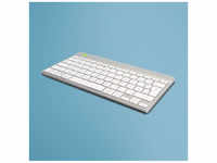 R-Go Tools R-Go Compact Break ergonomische Tastatur, QWERTZ DE, bluetooth, weiß