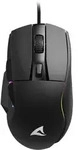 Sharkoon SGM35 Gaming Maus Schwarz - kabelgebundene Gaming-Maus mit max. 6400dpi und