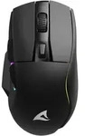 Sharkoon SGM50W Gaming Maus Schwarz - kabellose Gaming-Maus inklusive Dockingstation