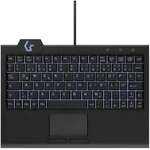 Keysonic KSK-3210ELU Super-Mini Tastatur, Kabelgebunden Hintergrundbeleuchtung,