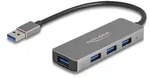 Delock 4 Port USB 5 Gbps Hub mit USB Typ-A Anschluss - USB Typ-A Buchsen seitlich