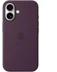 Apple Silikon Case iPhone 16 mit MagSafe pflaume