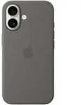 Apple Silikon Case iPhone 16 mit MagSafe steingrau