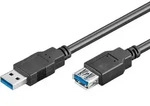Goobay 3m USB 3.0 SuperSpeed Verl&auml;ngerungskabel, Schwarz USB 3.0-Stecker Typ A > USB