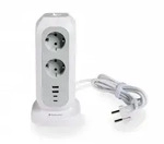 VERBATIM EU Steckdosenturm EUPT-01 11xAC / 2xUSB / 2xType-C
