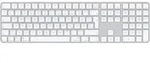 Apple Magic Keyboard wei&szlig; mit Touch ID mit Ziffernblock wei&szlig;e Tasten