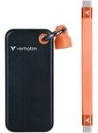 Verbatim Pocket SSD 1TB Schwarz/Orange Externe Solid-State-Drive, USB 3.2 Gen 2x1