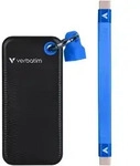 Verbatim Pocket SSD 2TB Schwarz/Blau Externe Solid-State-Drive, USB 3.2 Gen 2x1