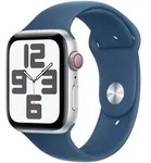 Apple Watch SE Silber Aluminium Sport Band Denim S/M GPS + Cellular 44mm...