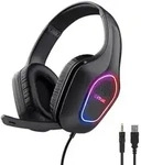 Trust Gaming GXT416 Zirox RGB Headset Leichtes Over-Ear-Gaming-Headset mit