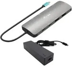 i-tec USB-C Metal Nano 2x HDMI Docking Station, PD 100W + Charger 100W