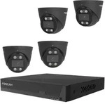 FOSCAM FNA108E-T4-2T-B, Foscam FNA108E-T4-2T Video-&Uuml;berwachungssystem Schwarz...