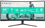 Philips Evnia 34M2C3500L 34 Zoll Curved - Gaming Monitor VA Panel, WQHD. 180 Hz