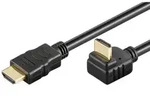 Goobay 1m High Speed HDMI 270&deg; Kabel mit Ethernet, - 4K 3840x2160, 3D, abgewinkelt,