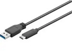 Goobay USB 3.0 SuperSpeed Kabel 3 m, USB 3.0-Stecker Typ A > USB-CTM Stecker schwarz
