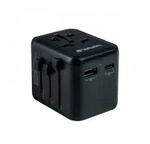VERBATIM Universal Reiseadapter UTA-02 PD20W - QC / 1xUSB / 1xType-C
