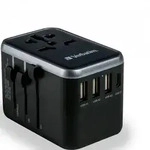 VERBATIM Universal Reiseadapter UTA-04 PD61W - QC / 3xUSB / 2xType-C