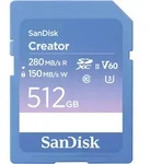 SanDisk SDSDXEP-512G-GNCIS, SanDisk Creator SD-Speicherkarte UHS-II 512GB Hohe