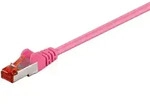 Goobay 0,5m CAT 6 Patchkabel, S/FTP PiMF, Magenta