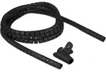 Delock Spiralschlauch mit Einziehwerkzeug 2,5 m x 15 mm schwarz
