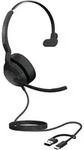 Jabra Evolve2 50 Mono-Bluetooth Headset 4 Mikrofone, USB-C/A-Anschluss, MS Teams