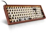 Sharkoon SGK50 S2 Wood Barebone kabelgebundene Gaming Tastatur mit Holzgeh&auml;use