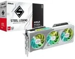 ASRock Radeon RX 9060 XT 16GB Steel Legend OC Grafikkarte - 16GB GDDR6, 2x HDMI, 2x