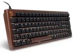 Sharkoon SGK50 S2 Wood PBT kabelgebundene Gaming Tastatur mit Holzgeh&auml;use und