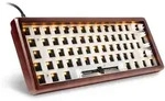 Sharkoon SGK50 S4 Gen 2 Wood PBT kabelgebundene Gaming Tastatur mit Holzgeh&auml;use und