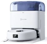 ECOVACS DEEBOT MINI Blau/Wei&szlig; Saug-Wisch-Roboter mit Reinigungsstation