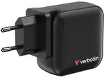 VERBATIM Mini GaN Netzladeger&auml;t 100W 4 Anschl&uuml;sse US/EU/UK ADP