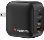 VERBATIM Mini GaN Netzladeger&auml;t 70W 3 Anschl&uuml;sse US/EU/UK ADP