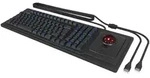 Keysonic KSK-8202ELU-T Mechanische Full-Size Tastatur Integrierter 46 mm Trackball,