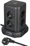 Brennenstuhl Steckdosenturm 8-fach mit Steckdosen 45&deg;-Anordnung 2x USB A & 1x USB C