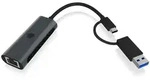Icy Box USB Type-C/Type-A zu 2.5 Gigabit Ethernet LAN Adapter