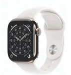 Apple Watch Series 11 Cellular 42mm Gold Titan Geh&auml;use mit Blassrosa Sport Band -