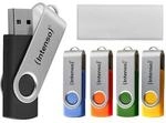 Intenso Office Line Typ-A 16GB USB-Stick 5er Pack Swivel, bis zu 70 MB/s, USB 3.2 Gen
