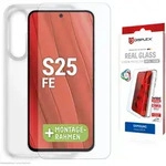 Displex Panzerglas + Handyh&uuml;lle f&uuml;r Samsung Galaxy S25 FE