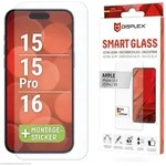 DISPLEX Smart Schutzglas f&uuml;r iPhone 15/15 Pro/16 Displayfolie